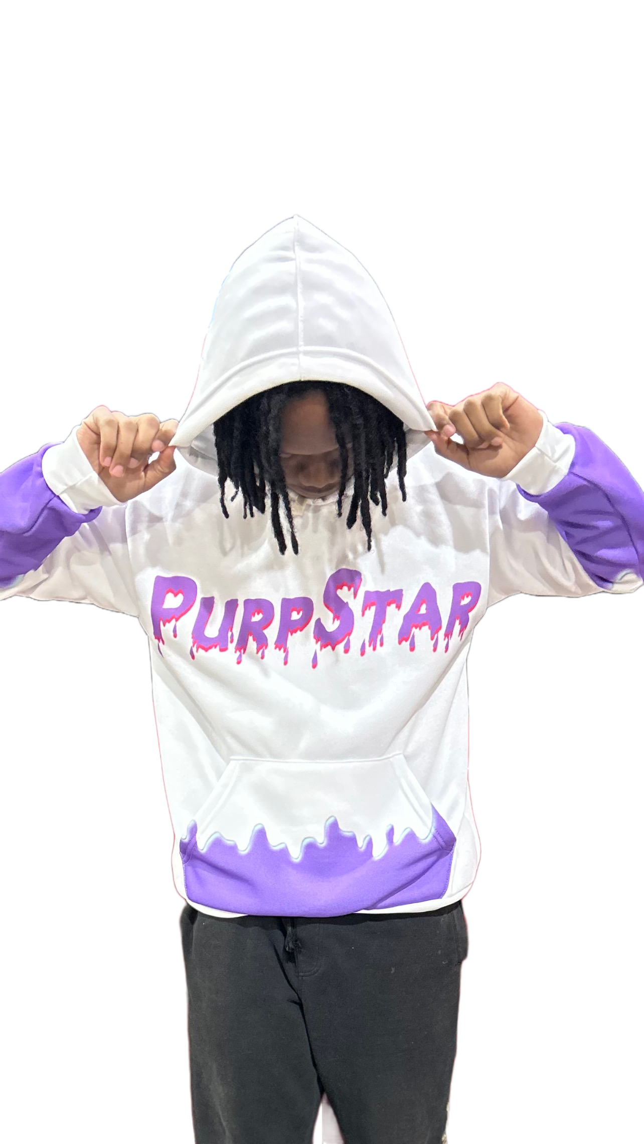 Midnight Purp Hoodie (White)