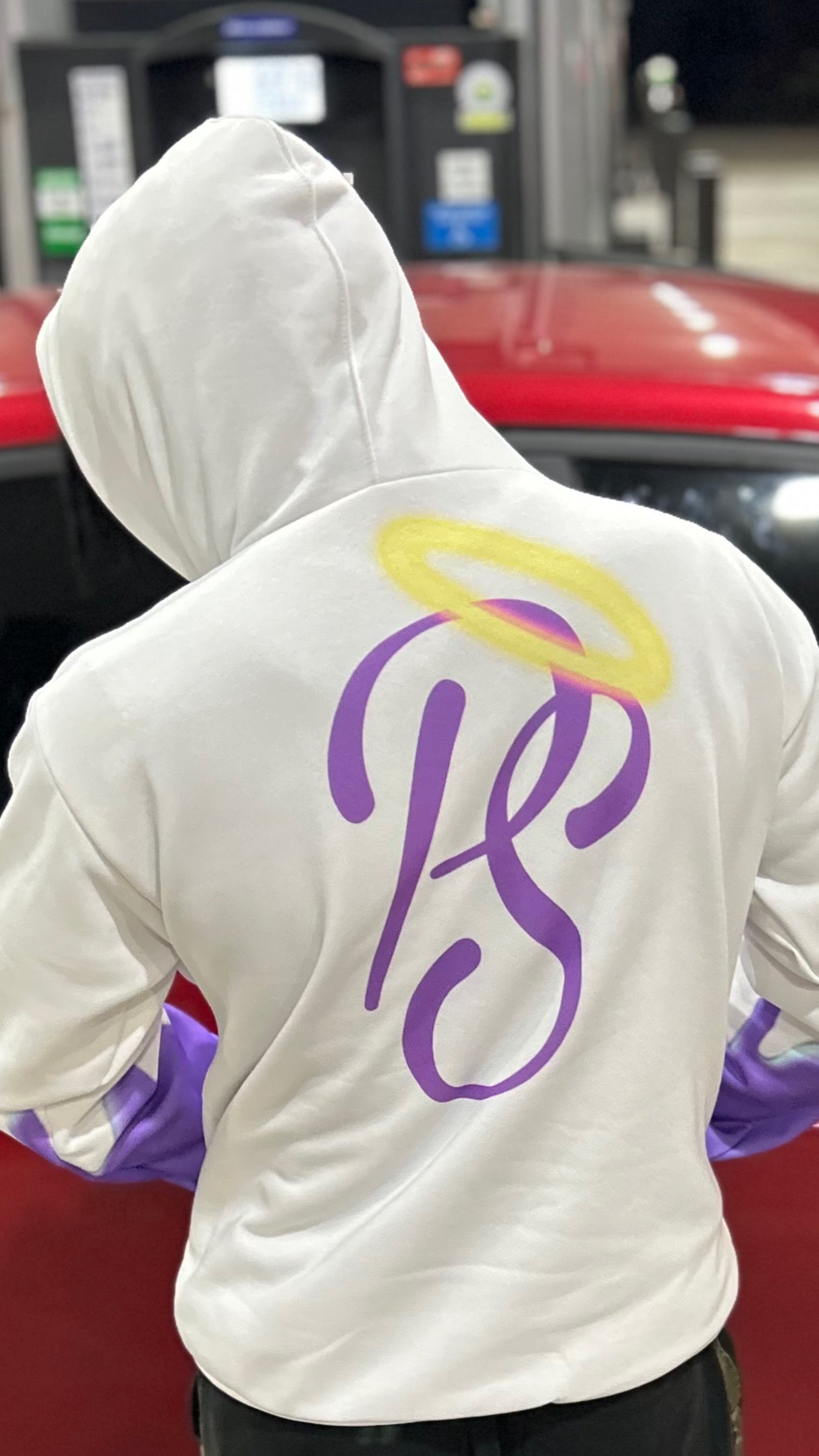 Midnight Purp Hoodie (White)